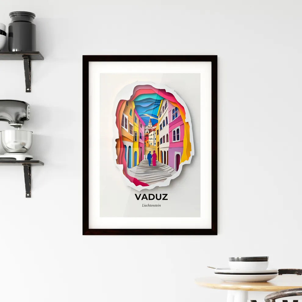 Vivid Vaduz, Liechtenstein, Framed Wall Art