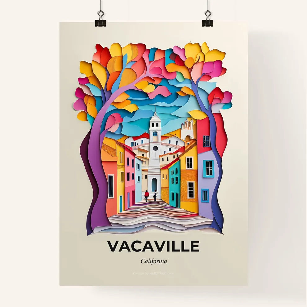 Vivid Vacaville, California, Colorful Poster