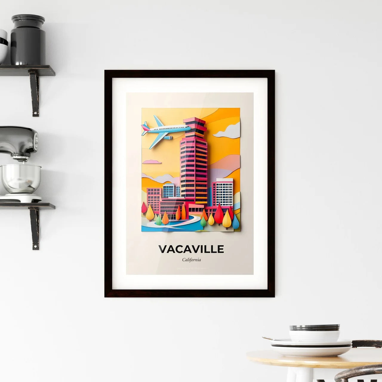Vivid Vacaville, California, Framed Wall Art
