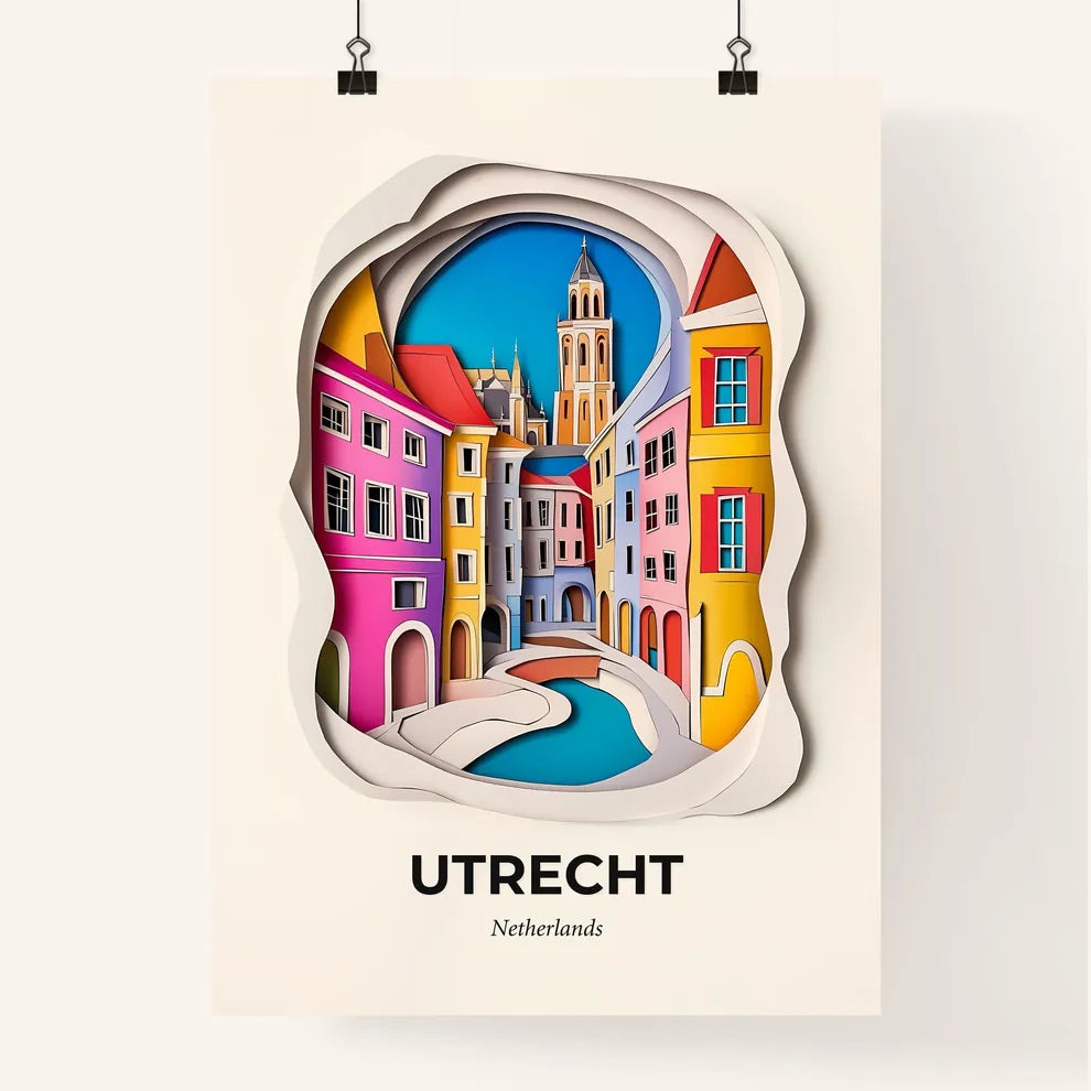 Vivid Utrecht, Netherlands, Colorful Poster