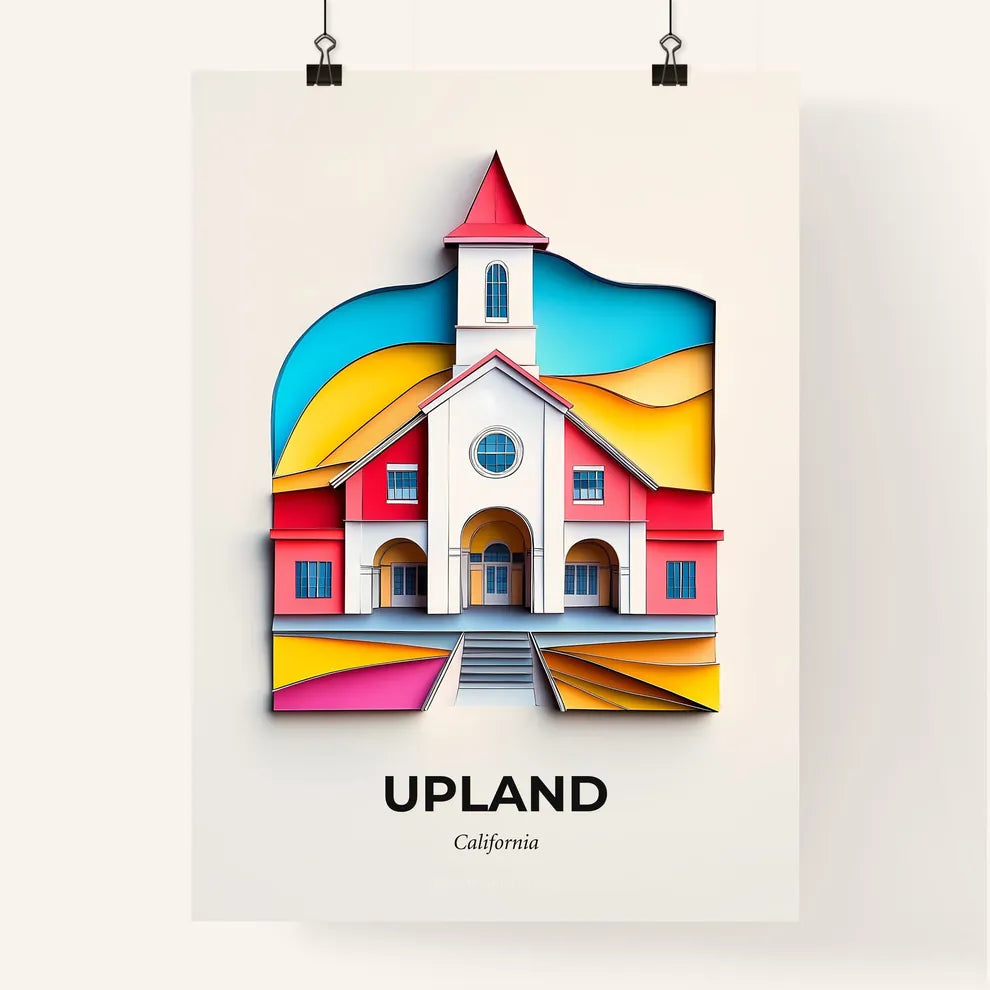 Vivid Upland, California, Colorful Poster