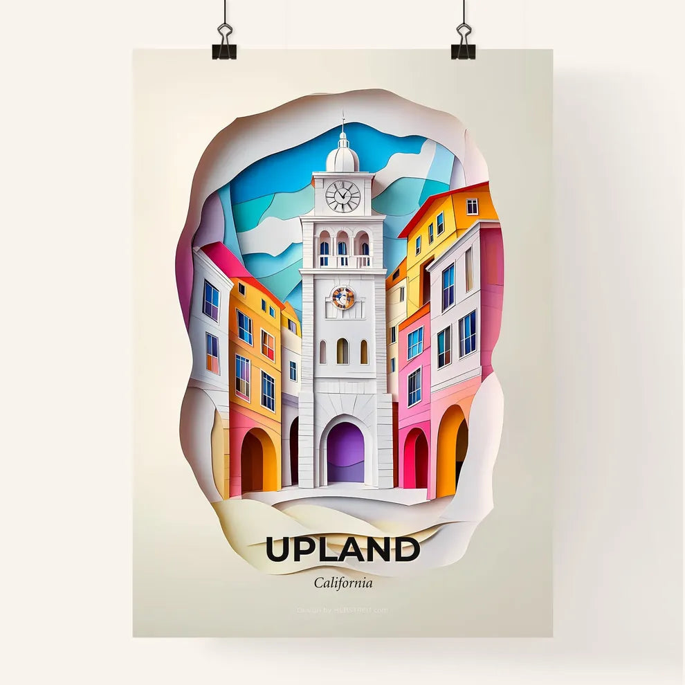 Vivid Upland, California, Colorful Poster