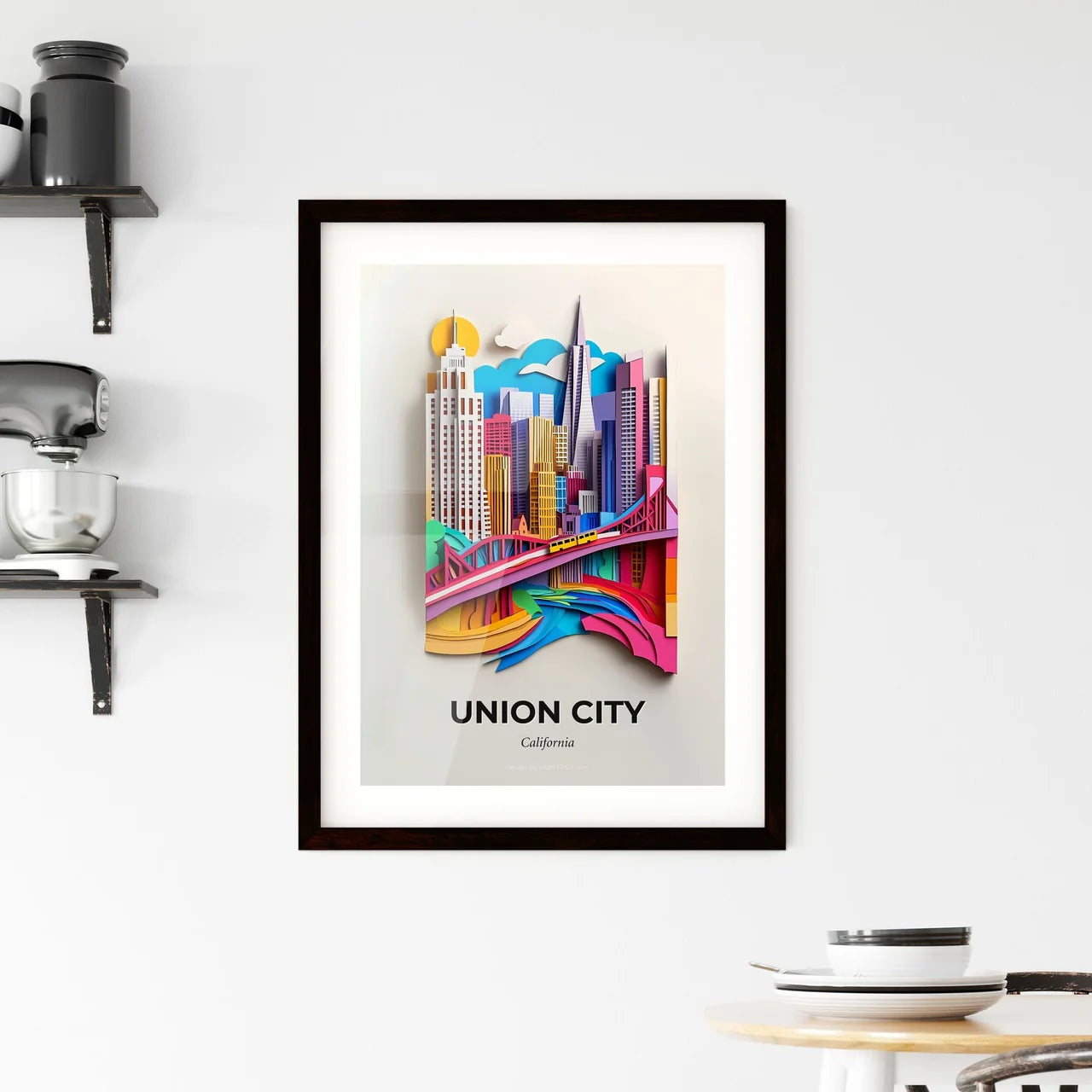 Vivid Union City, California, Framed Wall Art