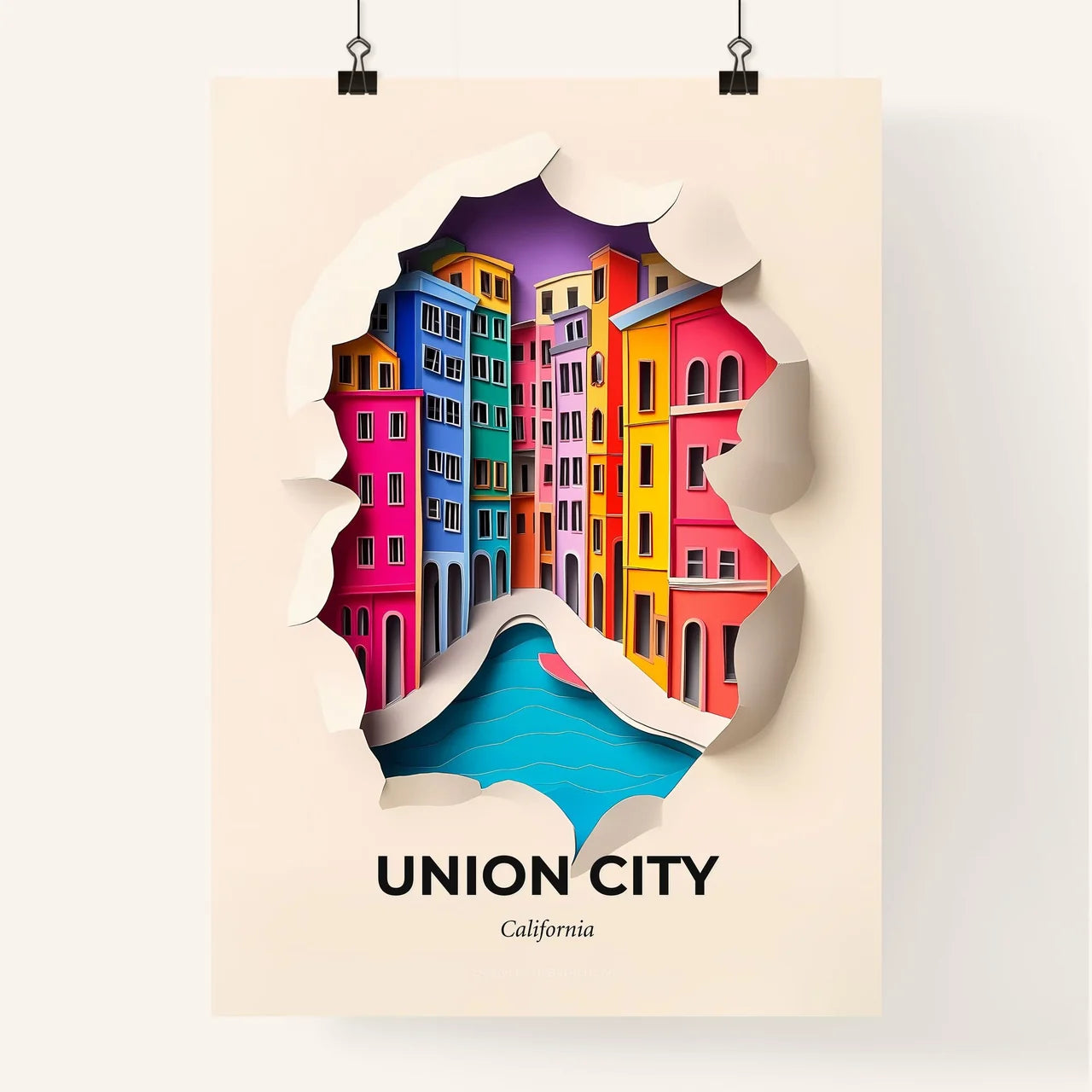 Vivid Union City, California, Colorful Poster