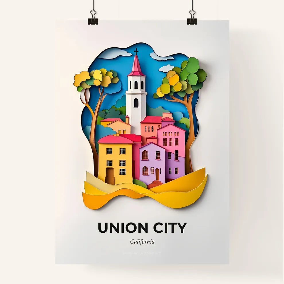 Vivid Union City, California, Colorful Poster