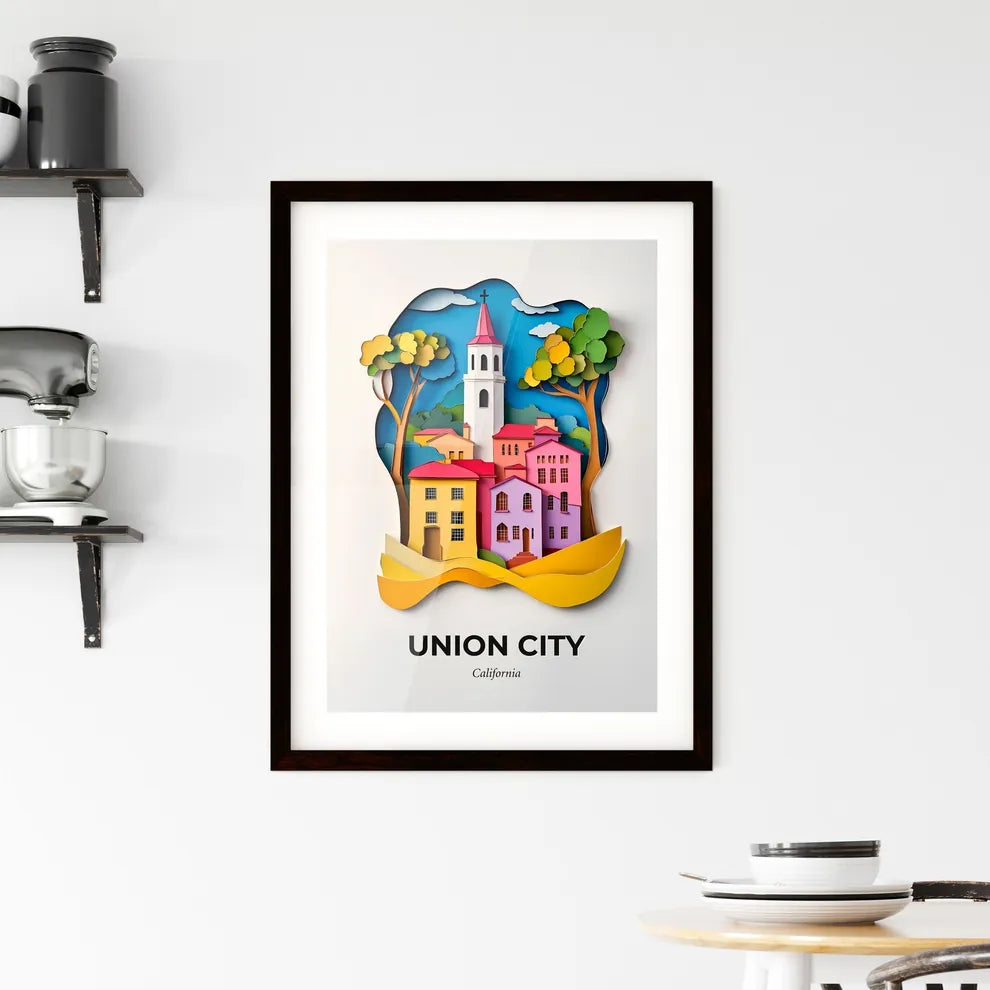 Vivid Union City, California, Framed Wall Art