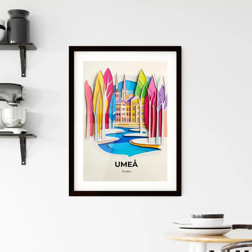 Vivid Umeå, Sweden, Framed Wall Art