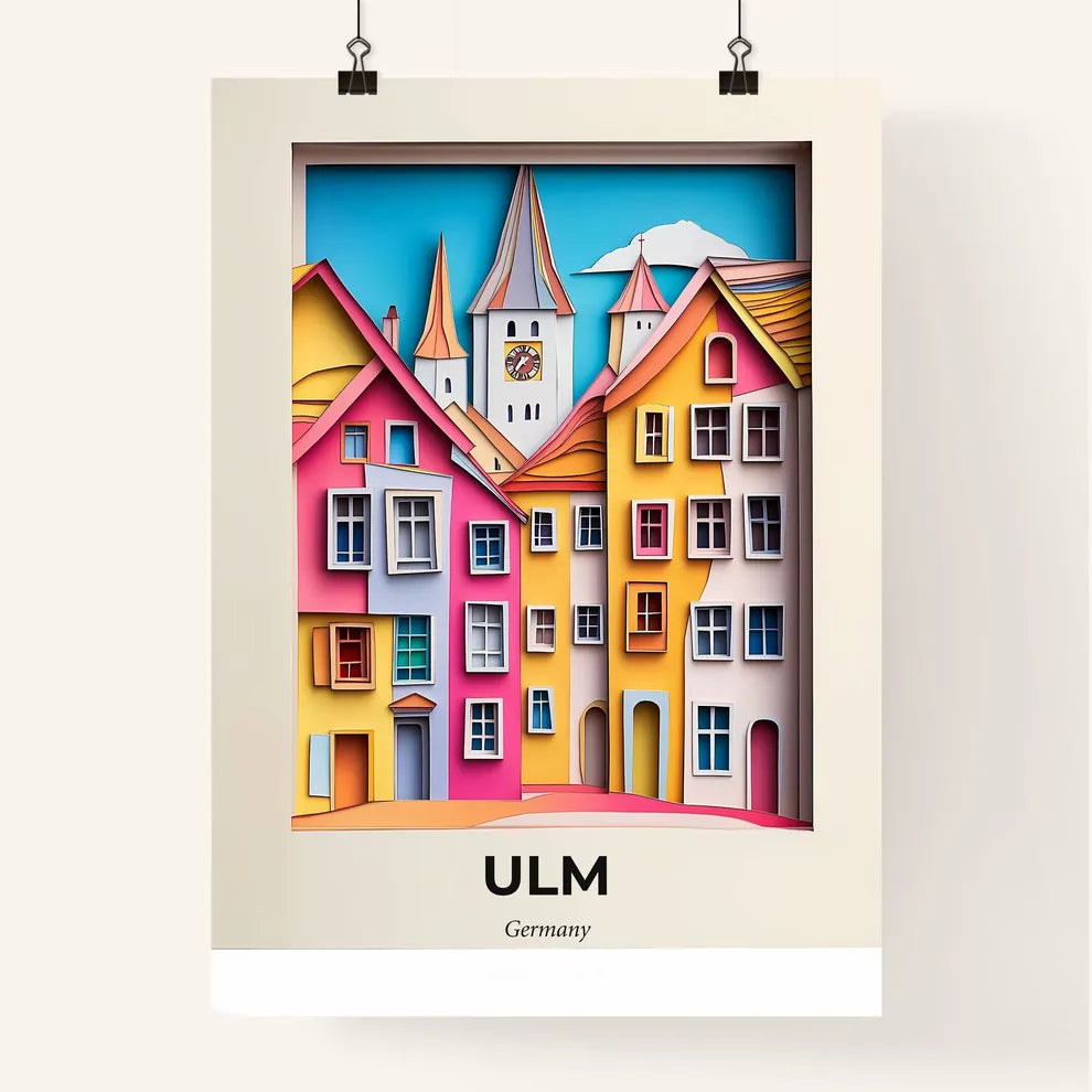 Vivid Ulm, Germany, Colorful Poster