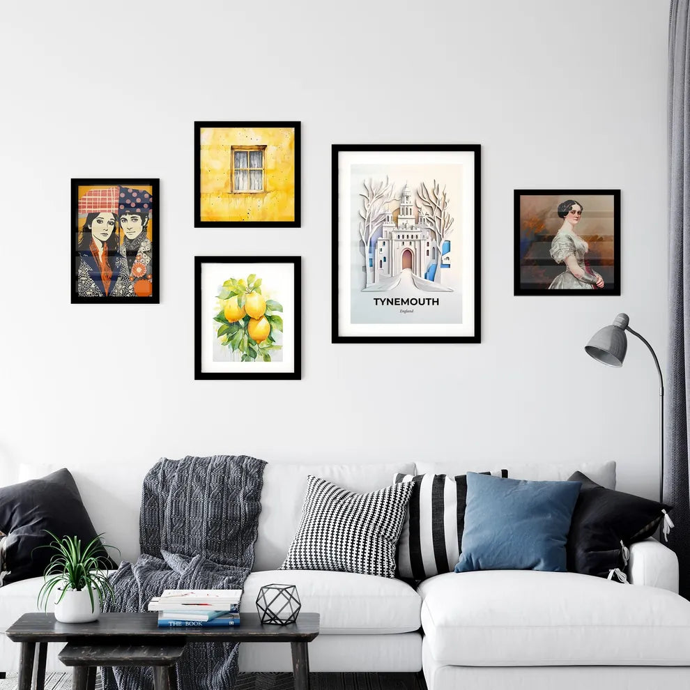 Vivid Tynemouth, England, Premium Framed Prints