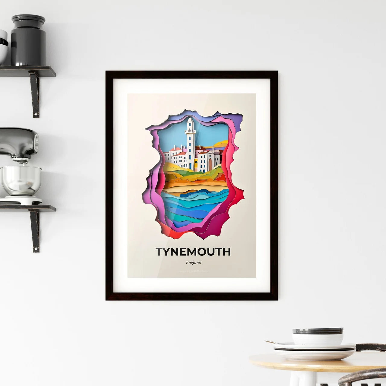 Vivid Tynemouth, England, Framed Wall Art