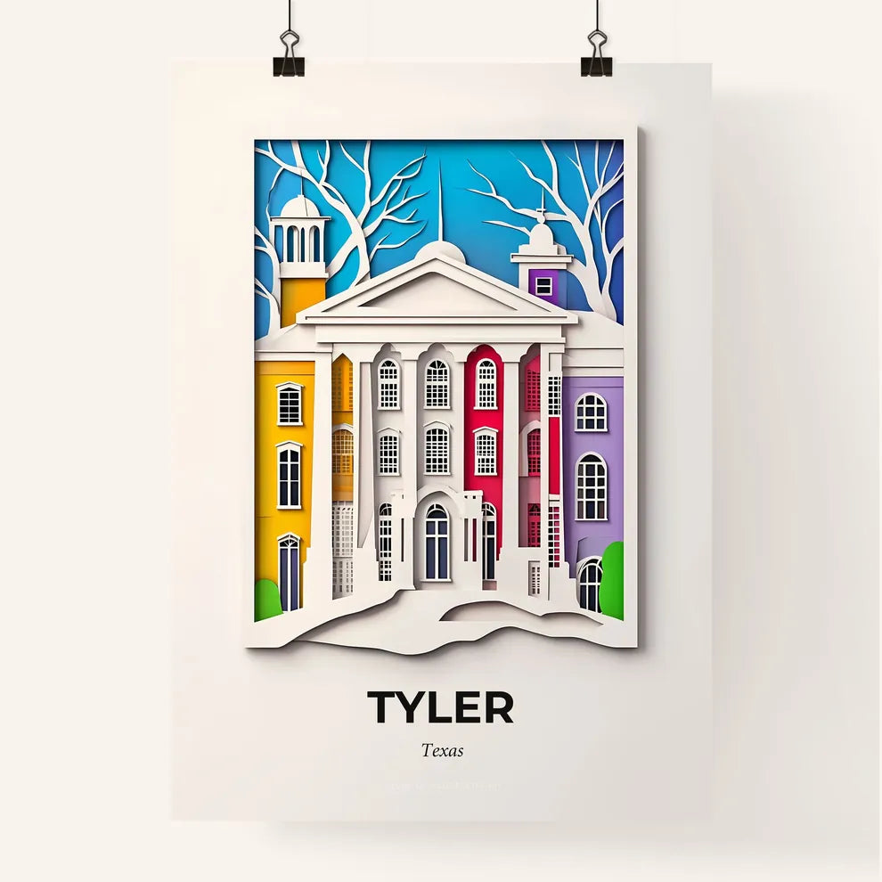 Vivid Tyler, Texas, Colorful Poster