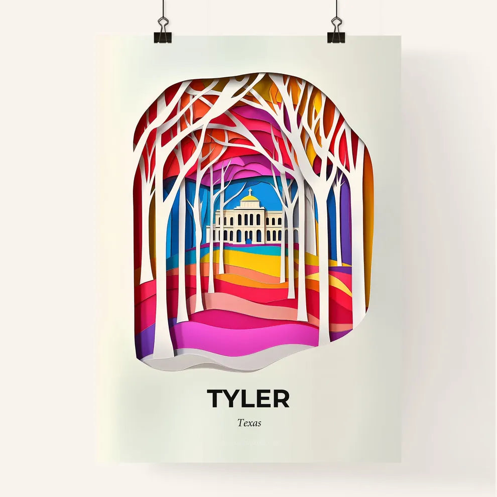 Vivid Tyler, Texas, Colorful Poster