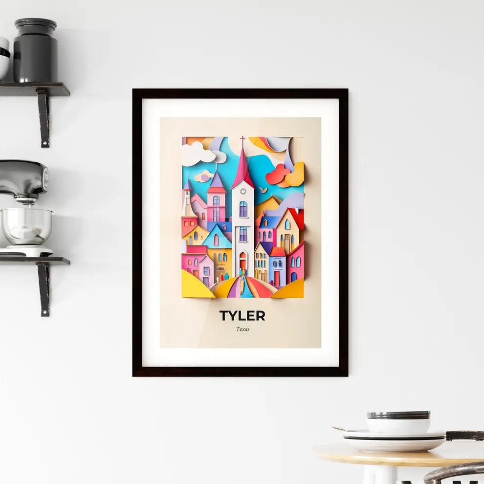 Vivid Tyler, Texas, Framed Wall Art