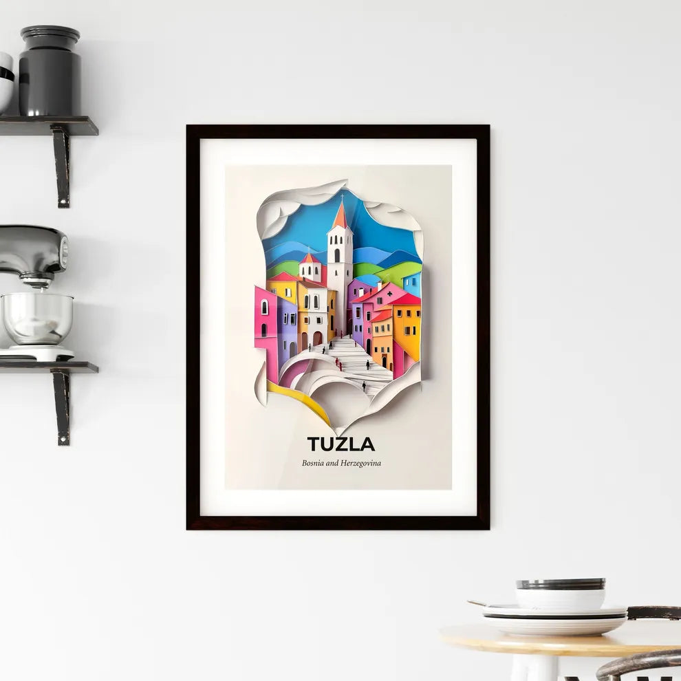 Vivid Tuzla, Bosnia and Herzegovina, Framed Wall Art