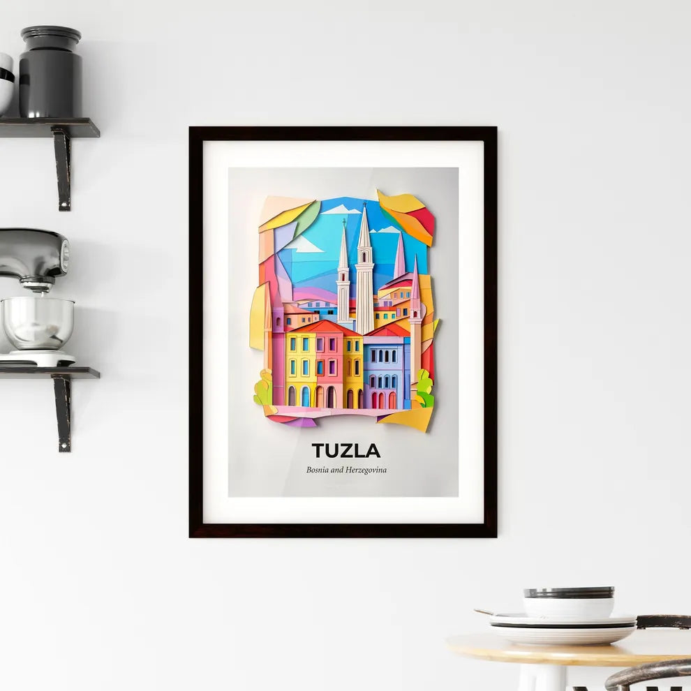 Vivid Tuzla, Bosnia and Herzegovina, Framed Wall Art