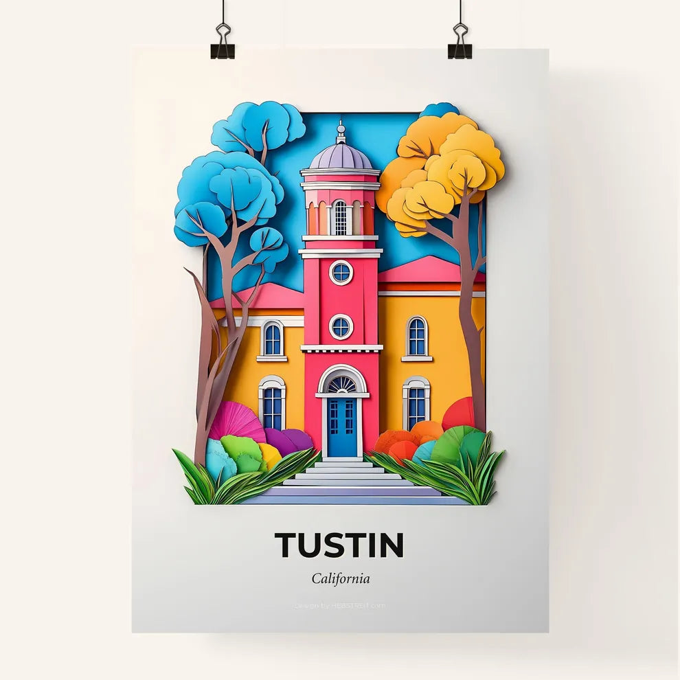 Vivid Tustin, California, Colorful Poster