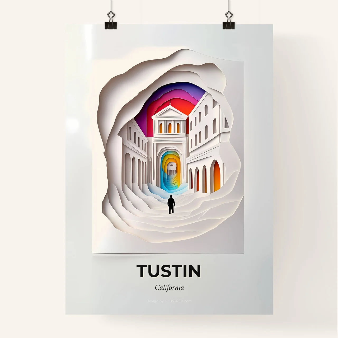 Vivid Tustin, California, Colorful Poster