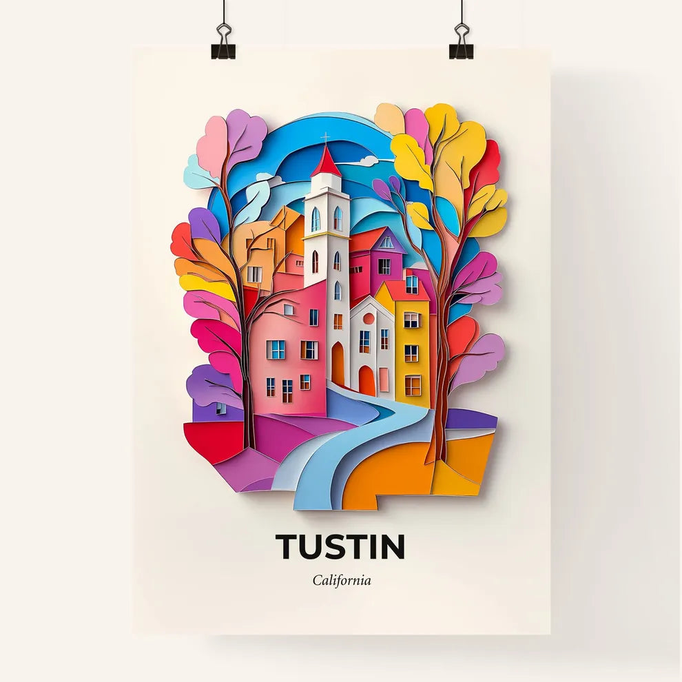 Vivid Tustin, California, Colorful Poster