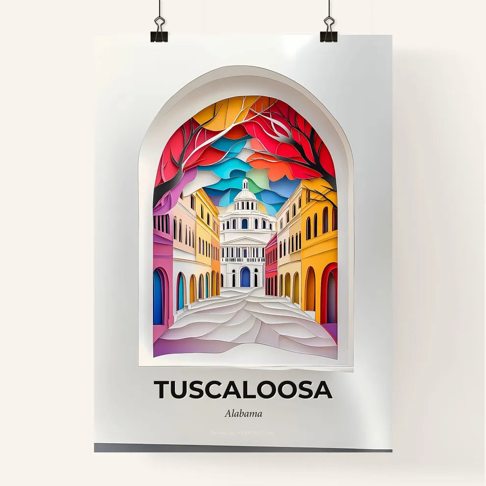 Vivid Tuscaloosa, Alabama, Colorful Poster