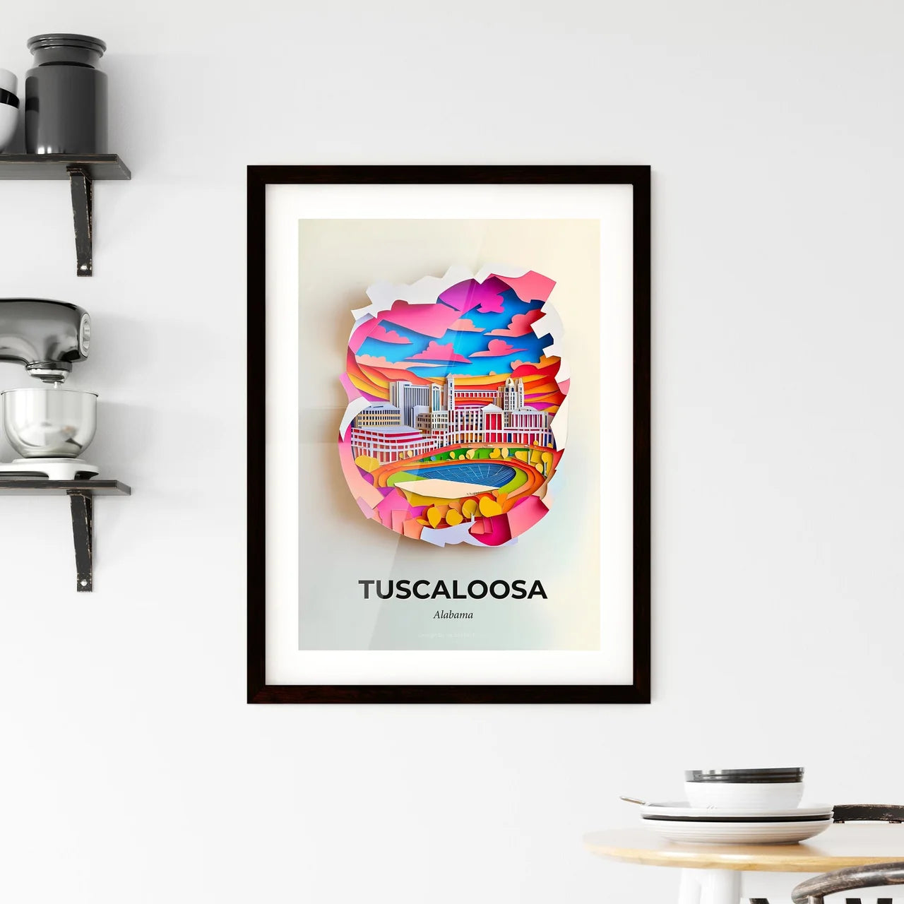 Vivid Tuscaloosa, Alabama, Framed Wall Art