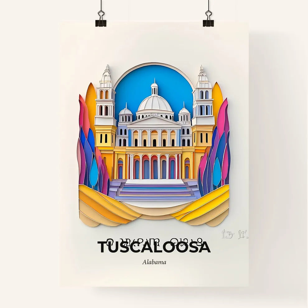 Vivid Tuscaloosa, Alabama, Colorful Poster