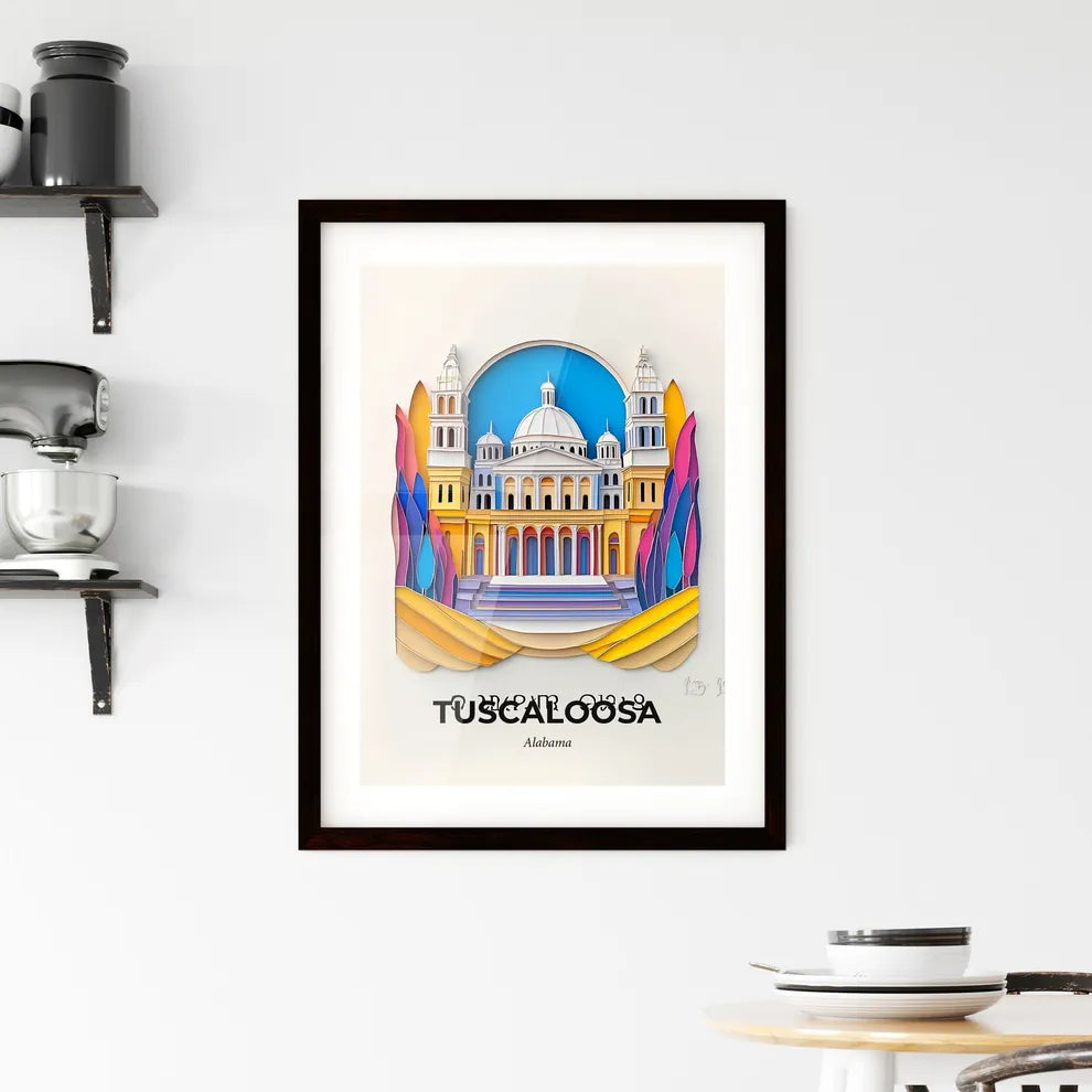 Vivid Tuscaloosa, Alabama, Framed Wall Art