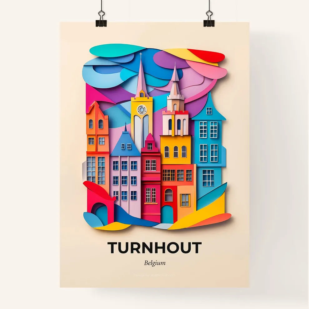 Vivid Turnhout, Belgium, Colorful Poster