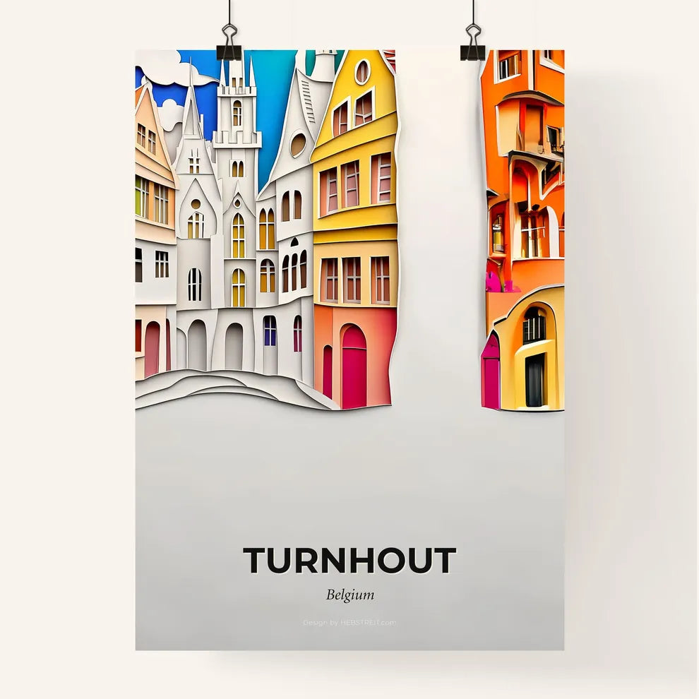 Vivid Turnhout, Belgium, Colorful Poster