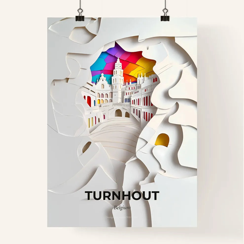 Vivid Turnhout, Belgium, Colorful Poster