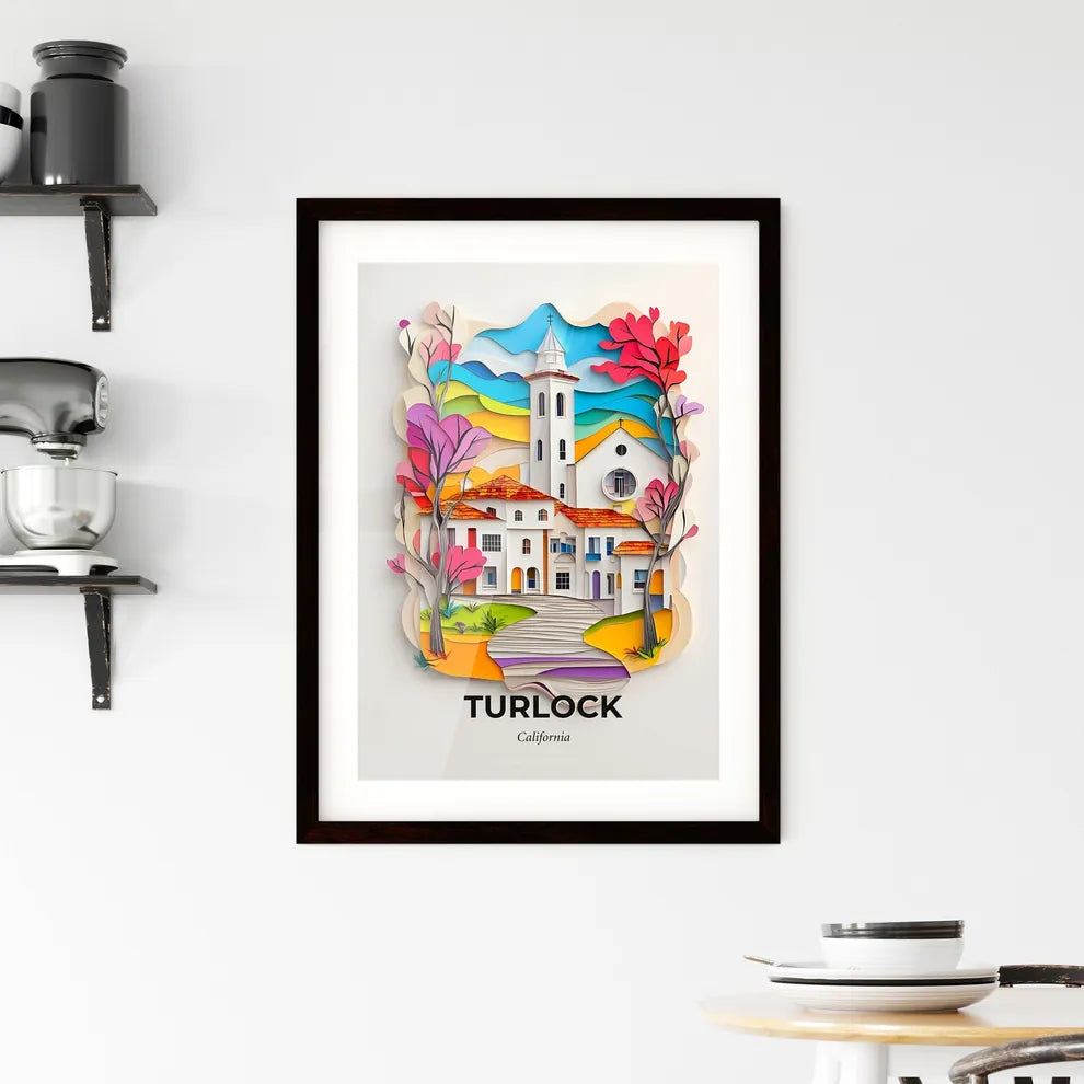 Vivid Turlock, California, Framed Wall Art