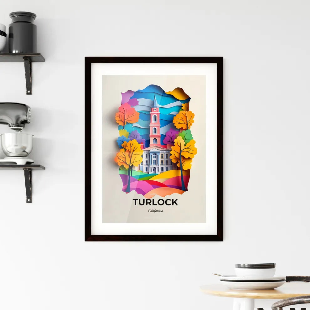 Vivid Turlock, California, Framed Wall Art