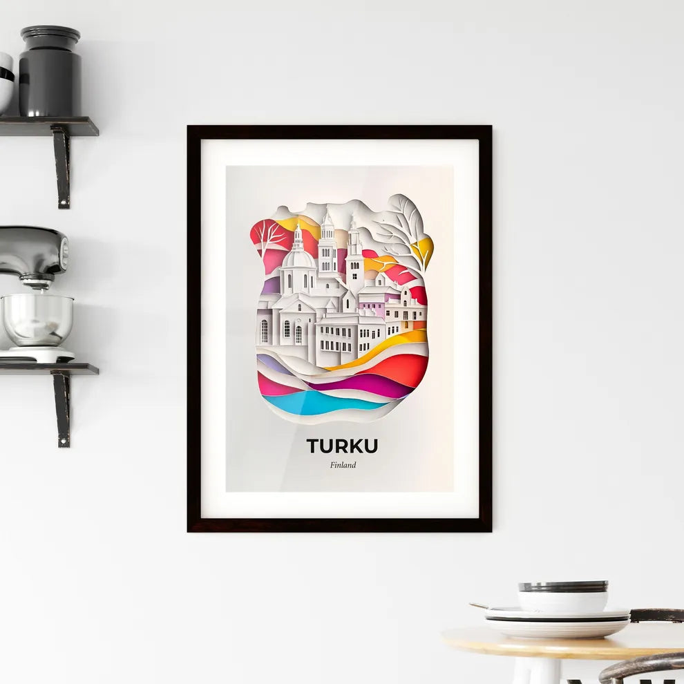 Vivid Turku, Finland, Framed Wall Art