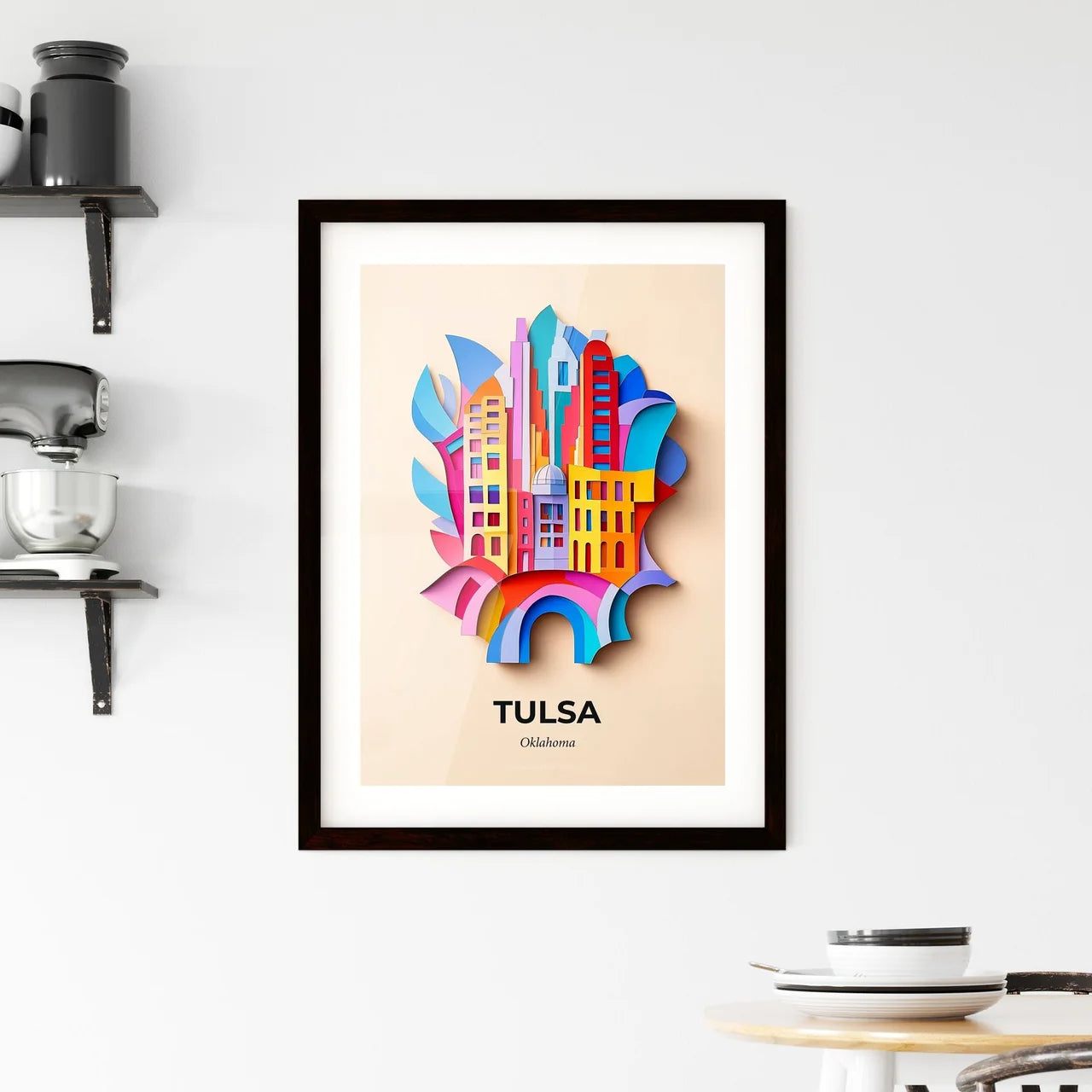 Vivid Tulsa, Oklahoma, Framed Wall Art