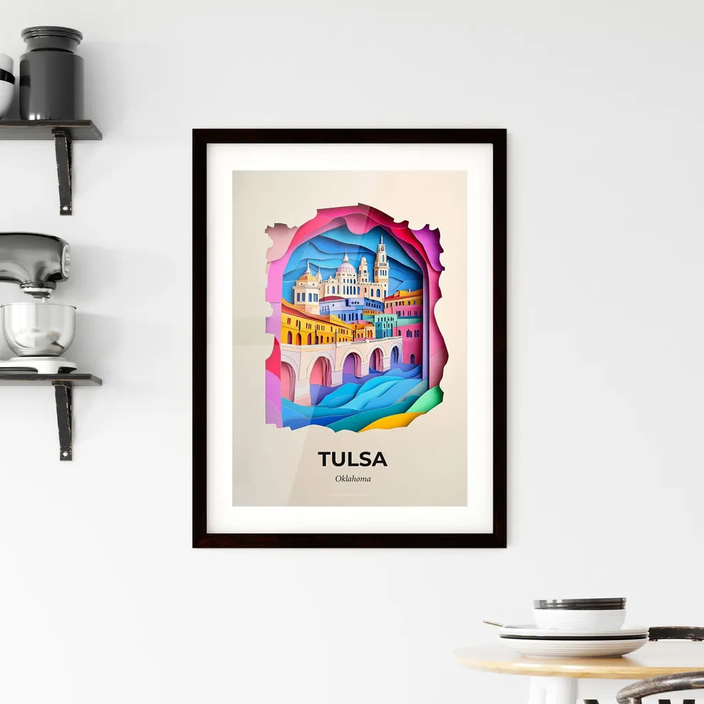 Vivid Tulsa, Oklahoma, Framed Wall Art