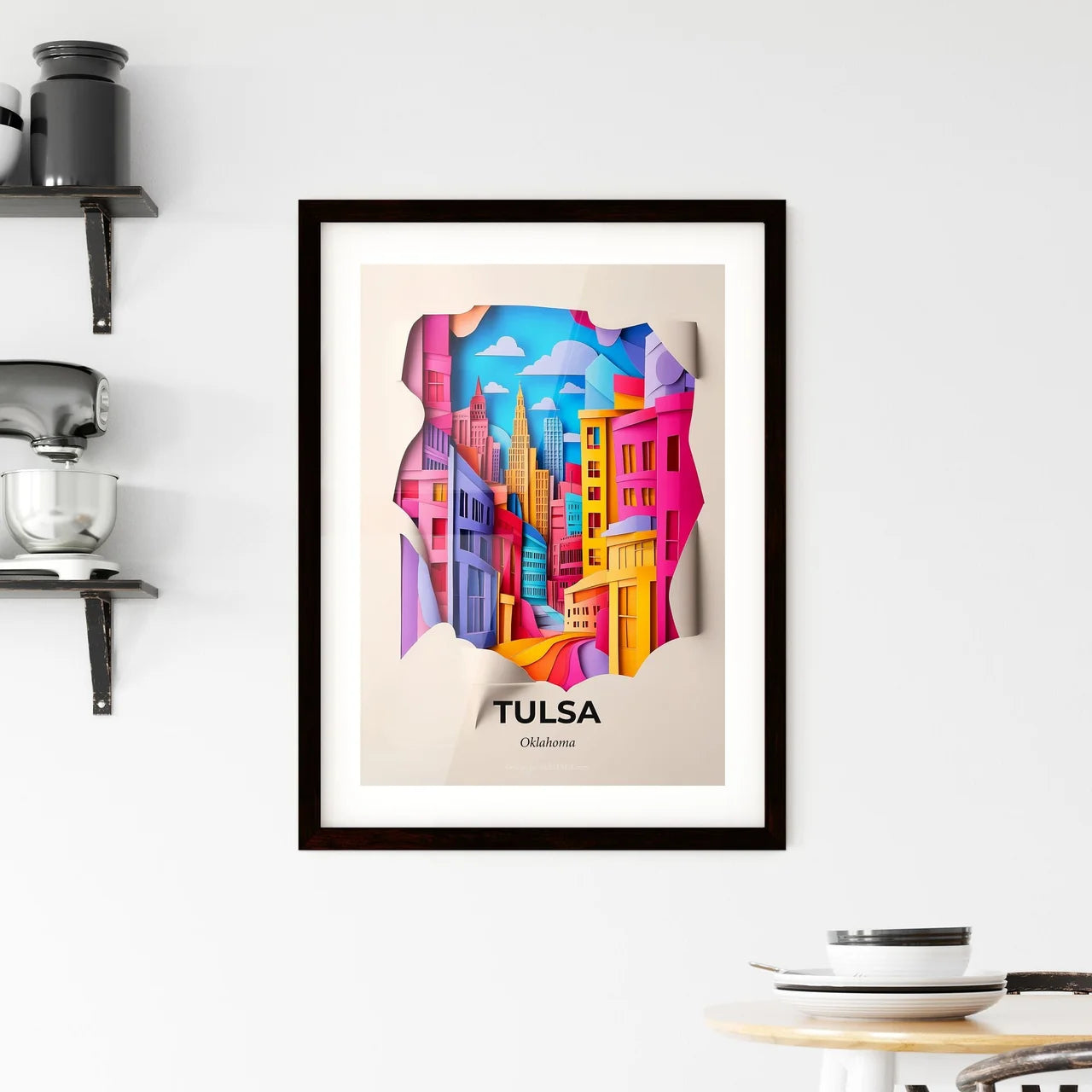 Vivid Tulsa, Oklahoma, Framed Wall Art
