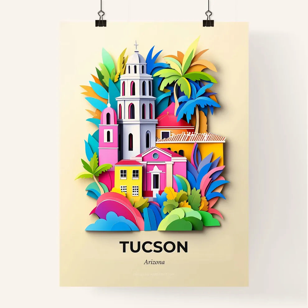 Vivid Tucson, Arizona, Colorful Poster