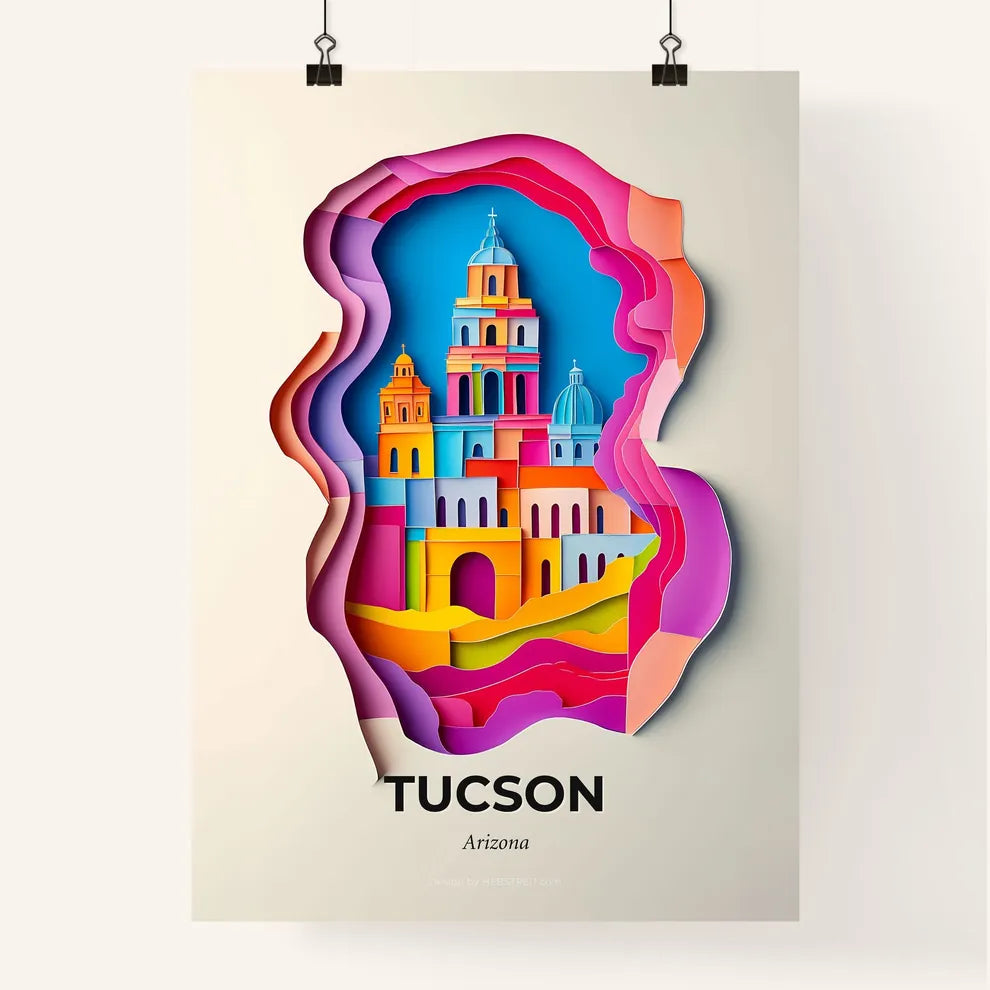 Vivid Tucson, Arizona, Colorful Poster