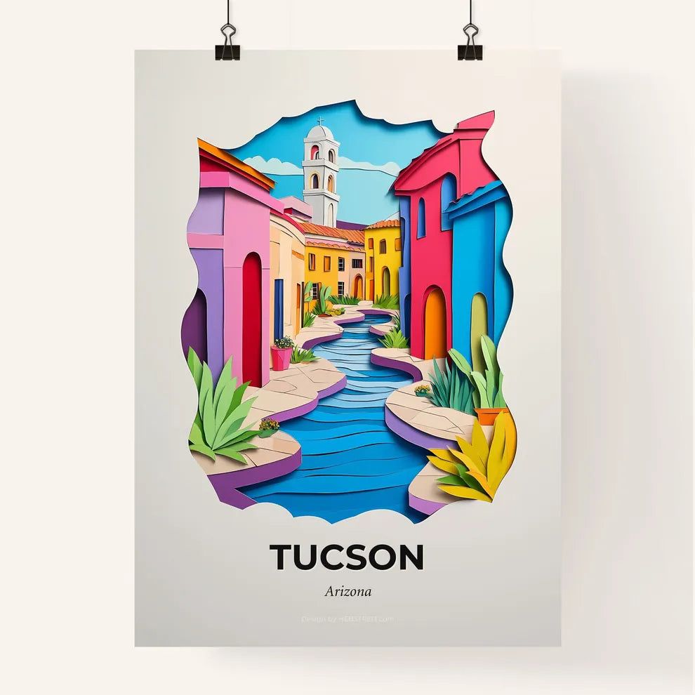 Vivid Tucson, Arizona, Colorful Poster