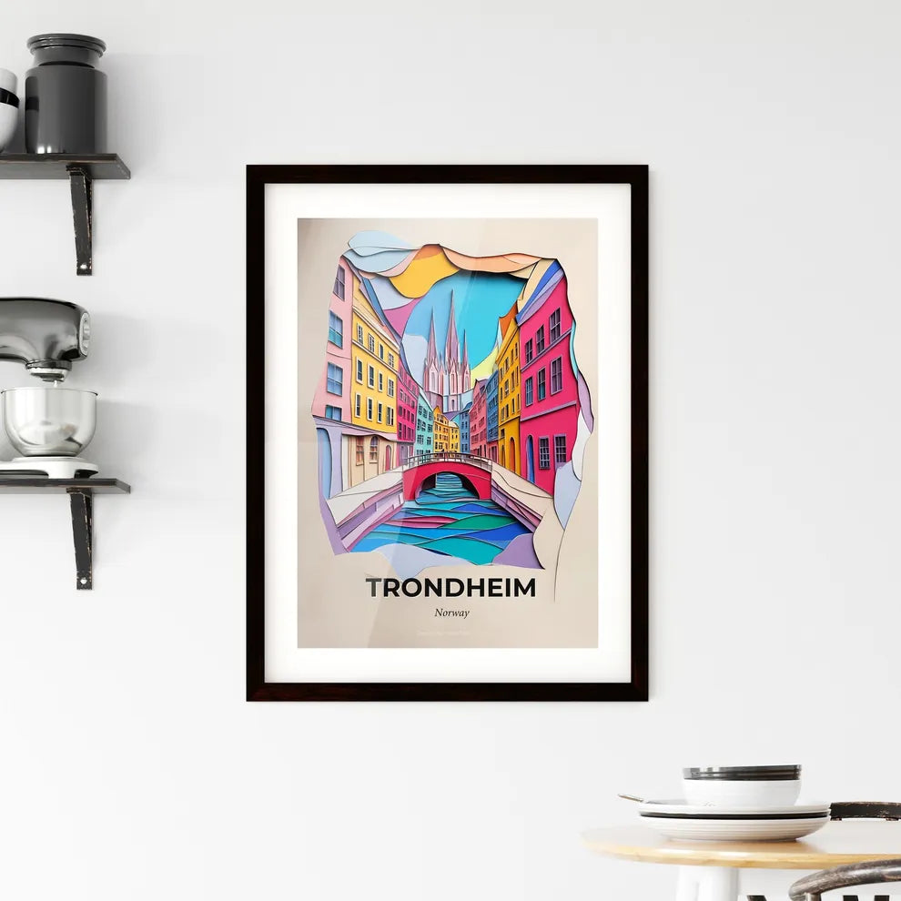 Vivid Trondheim, Norway, Framed Wall Art