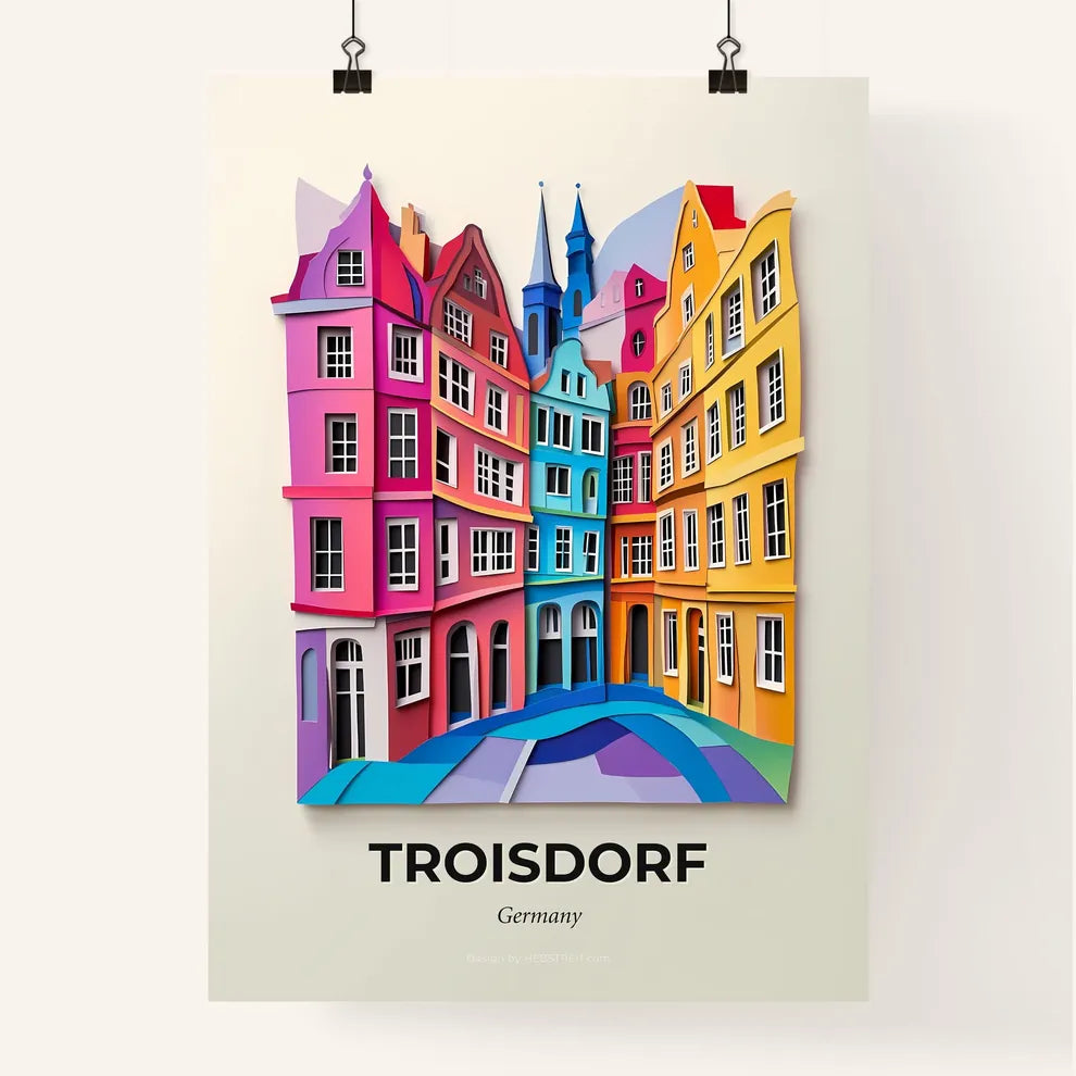 Vivid Troisdorf, Germany, Colorful Poster
