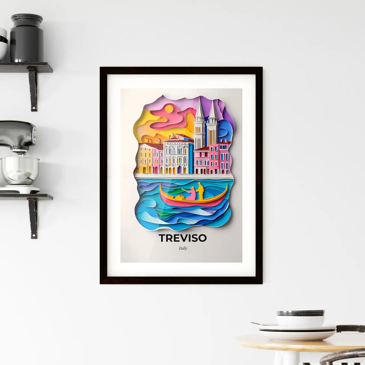Vivid Treviso, Italy, Framed Wall Art