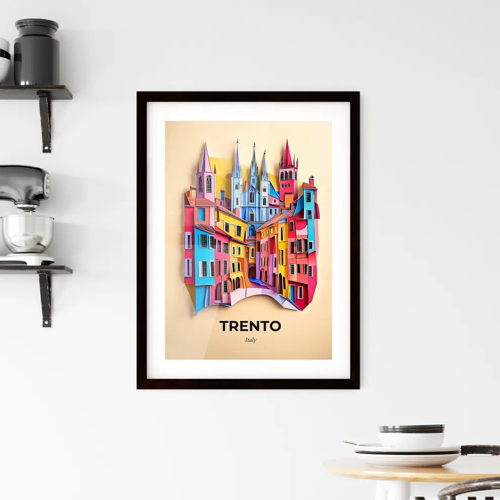 Vivid Trento, Italy, Framed Wall Art