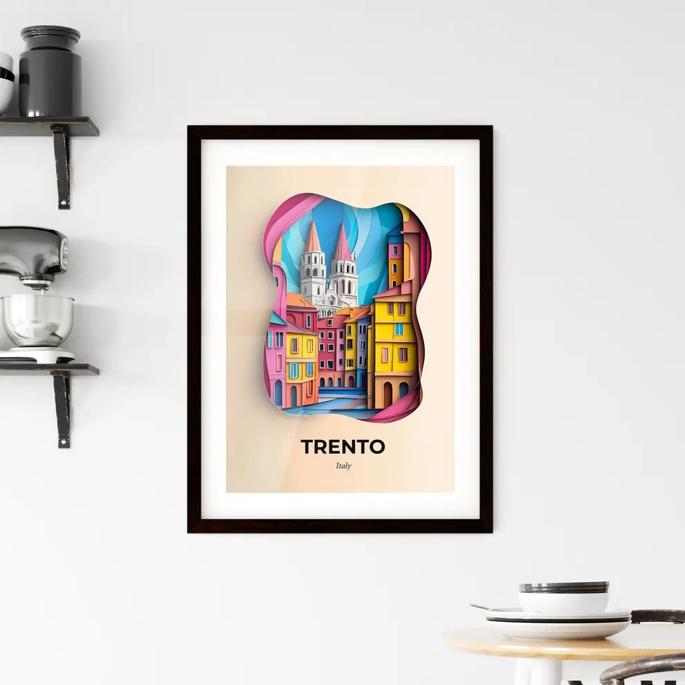 Vivid Trento, Italy, Framed Wall Art