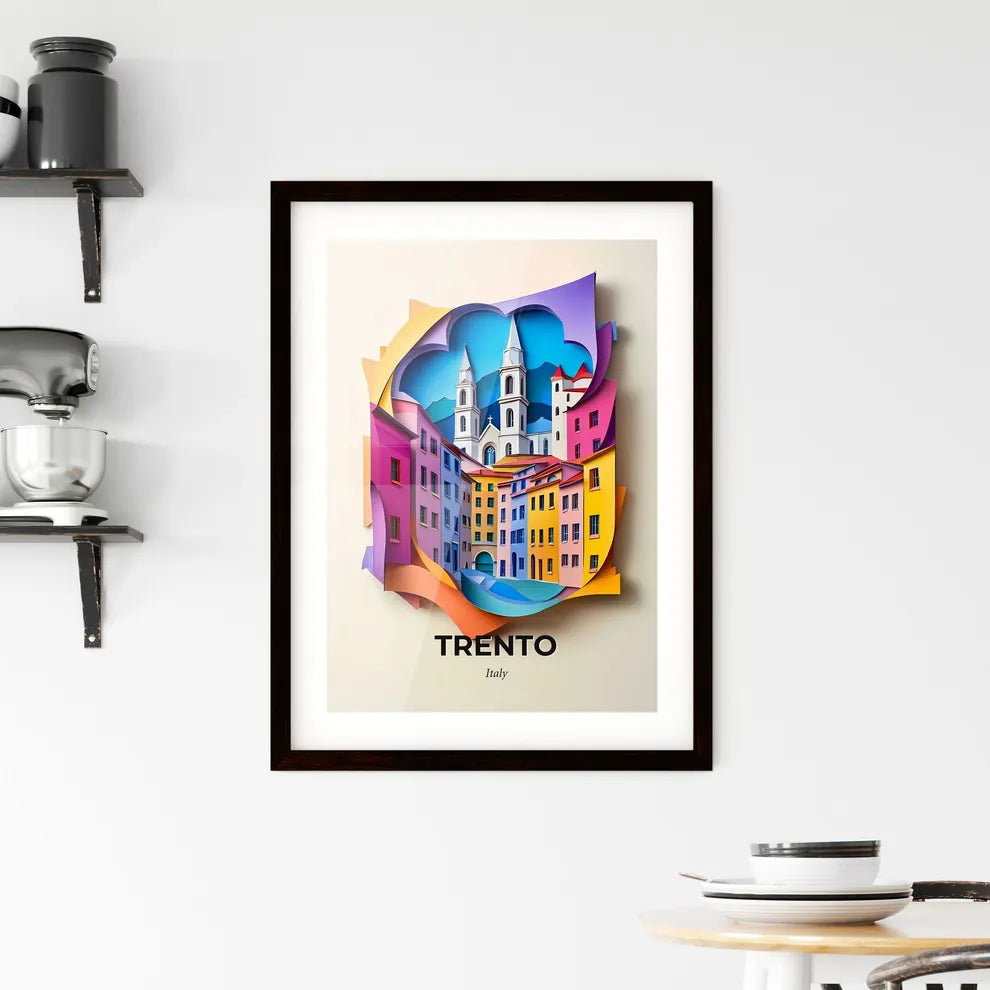Vivid Trento, Italy, Framed Wall Art