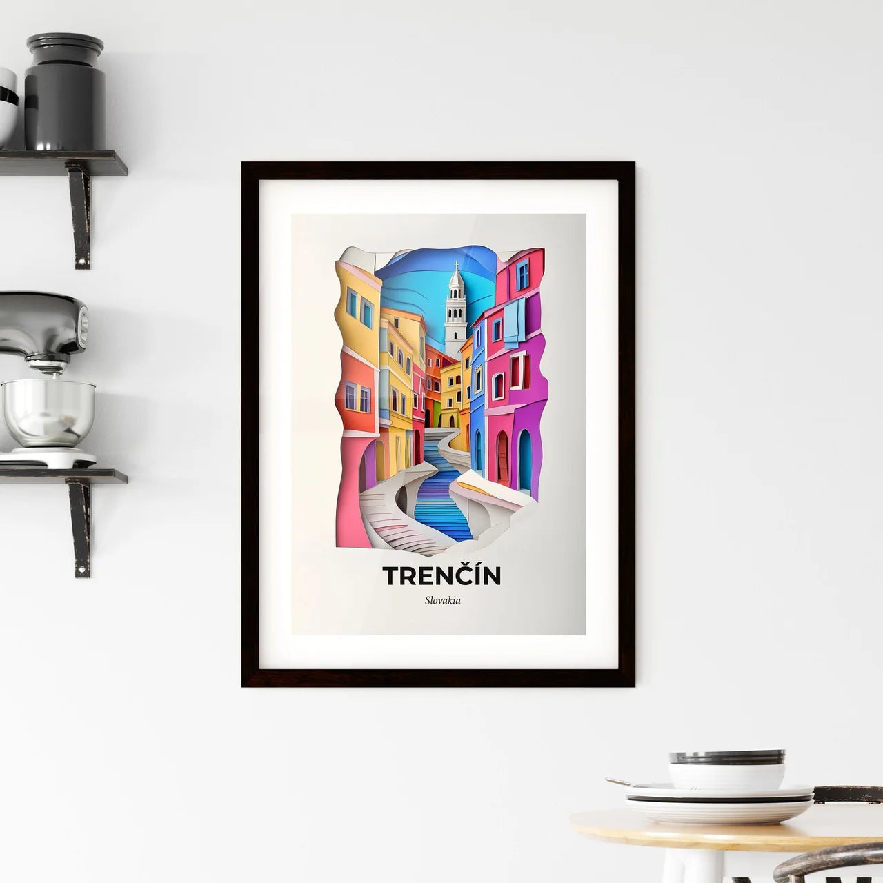 Vivid Trenčín, Slovakia, Framed Wall Art