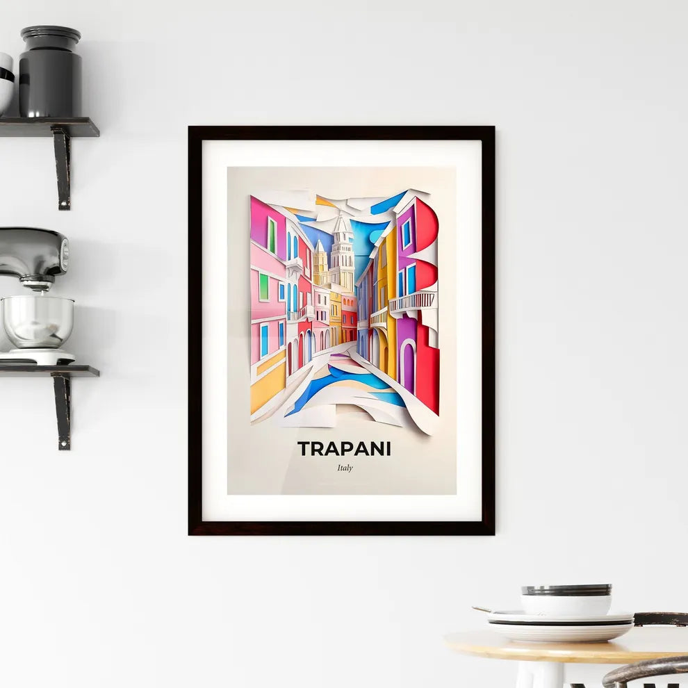 Vivid Trapani, Italy, Framed Wall Art