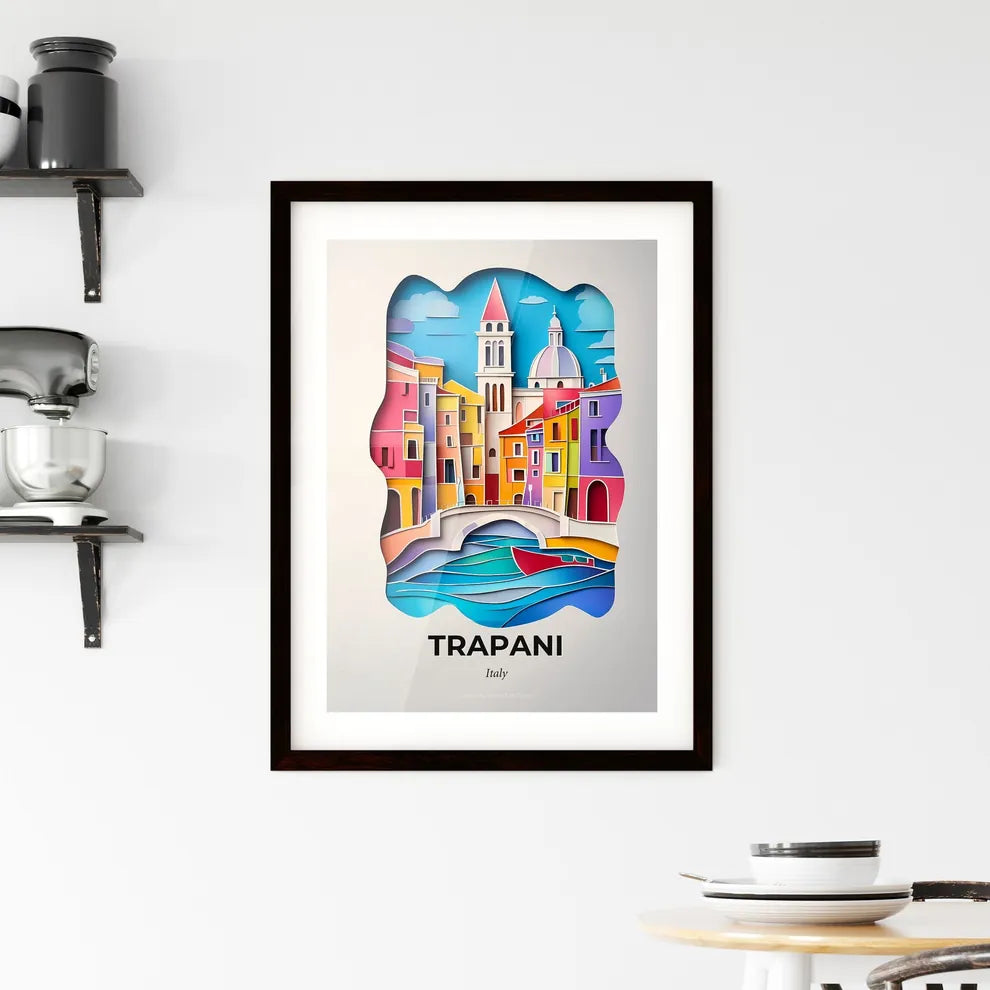 Vivid Trapani, Italy, Framed Wall Art