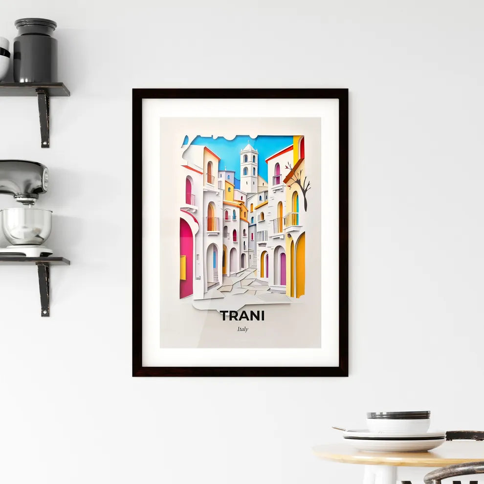 Vivid Trani, Italy, Framed Wall Art