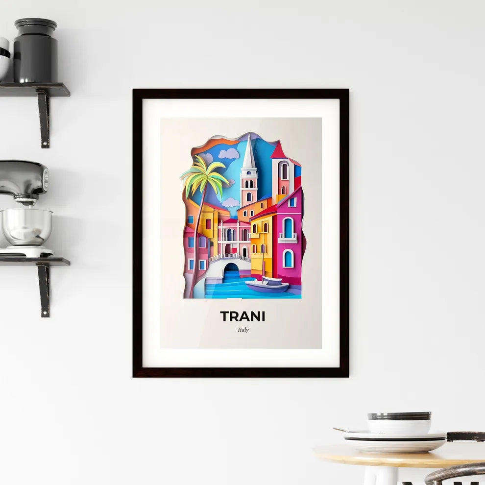 Vivid Trani, Italy, Framed Wall Art