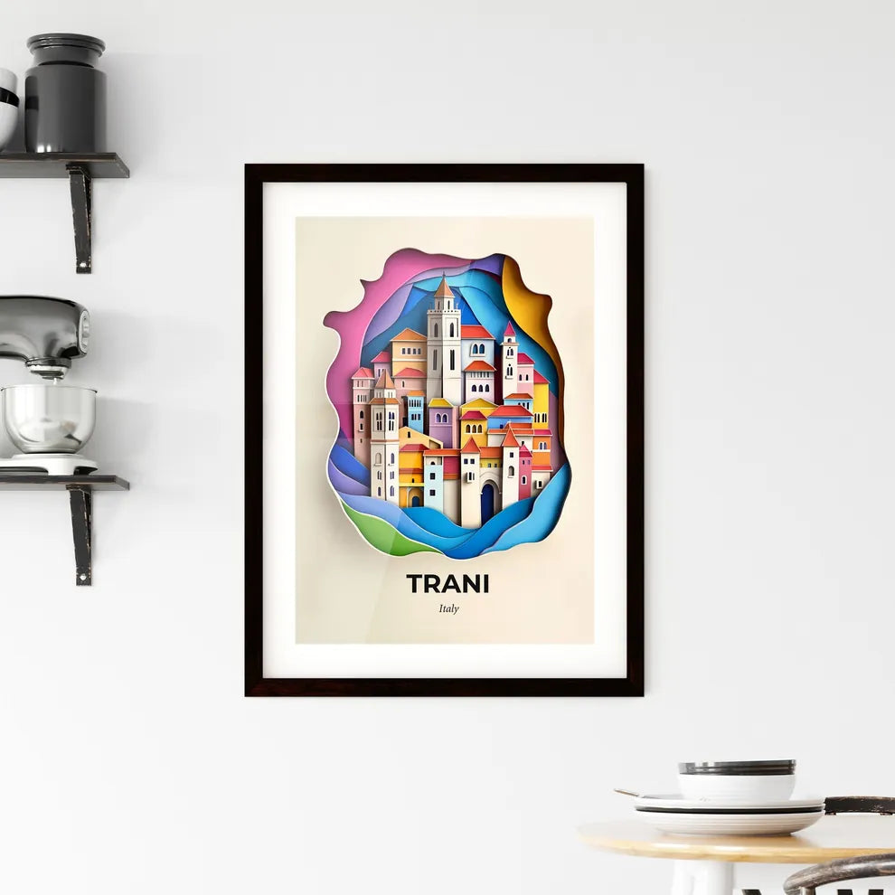 Vivid Trani, Italy, Framed Wall Art